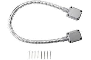 Tangxi Kabelmanagementabdeckung aus Edelstahl, 8 mm (0,31 Zoll), Flexibel, Modern, Silber, 1 Stück, 1 cm Länge