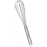 TIARA 1Pc Piano 7inch Mini Whisker Stainless Steel for Blending, Whisking, Beating and Stirring, Enhanced Version Balloon Wir