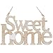 Produktbild Wandschild SWEET HOME Zeichen, Schild aus Holz Wash Effekt. Größe 21 cm x 12 cm. Shabby Chic