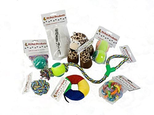 Pj Pet Products Value Pack of 8 Mixed Dog Toys