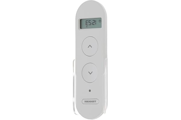 Télécommande Intelligente Multi-canaux avec Horloge pour Commande à Distance de volet Roulant - Compatible Moteur Radio et équipements Bubendorff - 5 Boutons - Blanc - Garantie Constructeur 2 Ans