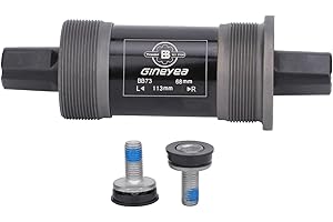 ENGWE MTB Eje Inferior Cuadrado para Bicicleta de montaña/MTB/Carretera/Fat Bike, Cuadrado Opcional BSA 68 mm x 110,5/113/118/120/122,5 mm