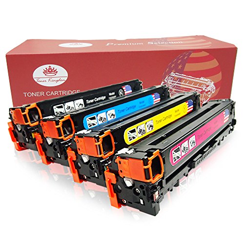 Toner Kingdom Kompatibel HP 305X CE410X CE411A CE412A CE413A Tonerpatrone Für HP LaserJet Pro 400 color MFP M475dn, MFP M475dw, M451dn, M451nw, M451dw, Pro 300 color MFP M375nw - 4PK, 1B/1C/1Y/1M