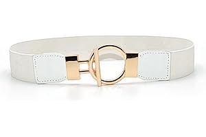 ZYYXB Women Elastic Waistband Wide Waist Belt Buckle Dress Belt Jeans Pants Elastic Belt Elastic Stretch Waist Band Ladies Stretchy Belt