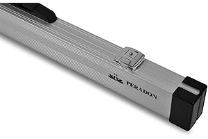 Peradon 2693 Aluminium 3/4 Cue Case - Natural Aluminium