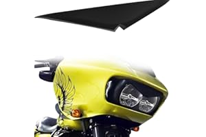 GYMARK Headlight Eyebrow Decal, Black Headlamp Eyebrow Eyelid Upper Trim Cover Visor Trim for Harley-Davidson Road Glide 2015-2025 Accessories