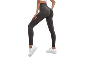 Yuson Girl Leggins Donna Push up Leggings Sportivi Vita Alta Anticellulite Pantaloni Yoga Pants Fitness Altamente Estivi Pantaloni Donna Sportivi