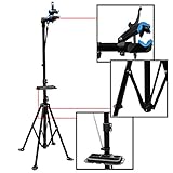 caballete bicicleta casero El soporte se puede girar a 360 grados.