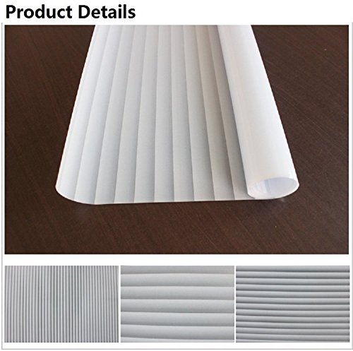 Tamia-Home Statische Fensterfolie 90% UV-Sonnenschutz Selbsthaftende Sichtschutzfolie Glasdekor „Jalousie“ P040 (90*150cm) - 6