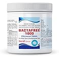 Bactafree-1000 Water Purification Tablets – Chlorine Tablets for Overhead & Underground Tanks | Purifies 1000 litres per Tablet | Kills Bacteria & Prevents Algae | 150 Units