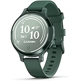Garmin Lily&reg; 2 Aktif, K&uuml;&ccedil;&uuml;k ve Şık Akıllı Saat, Dahili GPS, Gizli Ekran, Desenli Lens, 9 G&uuml;ne Kadar Pil &Ouml;mr&uuml;, Jasper Green Si