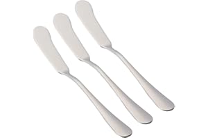 Etrexonline 3 coltelli da burro in acciaio inox 16,5 x 2 cm