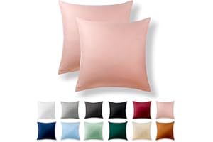 Alreya Renforcé Poszewka na poduszkę, 100% bawełna, z zamkiem błyskawicznym YKK, super miękka poszewka na poduszkę, 40 x 40 cm, fioletowa