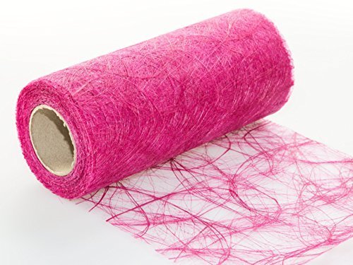 25 m x 20 cm Sizoweb® Vlies Original Tischband Tischläufer fuchsia pink für Hochzeit