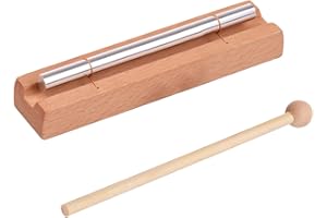 AOVNA Energy Chime Bars Solo Chime Mindfulness Hand Bells Wooden Percussion Chime Instruments with Mallet for Mindfulness Meditation Relaxation
