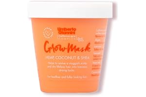 Umberto Giannini Grow Long Grow Mask For Dry, Damaged, Chemically Treated Hair. Creates Thicker, Fuller Hair - Hair Loss Treatment with Caffeine for Thin Hair - Vegan & Cruelty Free