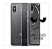 Produktbild Hülle für Xiaomi Mi 8 Explorer Cover,JIENI Transparent (DON'T TOUCH MY PHONE) TPU Weich Silikon Handyhülle Schutzhülle Stoßkasten Case Bumper Slimcase Gehärtetes Glas Displayschutzfolie für Xiaomi Mi 8 Explorer (Nicht geeignet XiaoMi Mi 8)