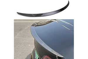 Arcoche Alerón Tesla Model 3 Highland, Spoiler for Tesla Model 3 Highland, Alerón Trasero De Rendimiento para Tesla Model 3 Highland Accesorios 2024(Fibra De Carbono Brillante)