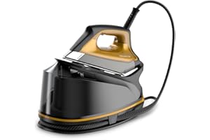 ROWENTA COMPACT STEAM PRO, Ferro da Stiro con Caldaia ad Alta Pressione, 6.4 bar, Colpo Vapore da 325 g/min, Piastra Antigraffio, DG7644