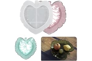 HUA JET Resin Tablettformen Blatt-Tablett-Silikonform Dekorationn für Beton Geschirr Aufbewahrung Kunsthandwerk Geschenk Heimdekoration, DIY Art Craft