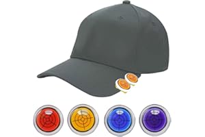 JHIALG Marcador de pelota de golf, marcador de clip de tapa de nivel redondo, marcador de pelota de golf, marcador de cabeza de golf con nivel de burbuja, divertido marcador magnético para pelotas de