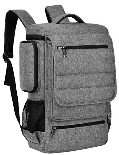 Laptop Rucksack, BRINCH Anti-Träne geräumig Reise Knapsack Rucksack Hikingtasche Studenten College Schulter Rucksack für 17 - 17,3 Zoll Laptop / Notebook / Macbook Computer, Grau