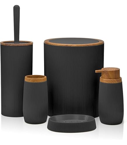 SPOUR Porta scopino per WC Set di scopino per WC Unico Creativo per Gatti Squisito Porta scopino per WC in Pelo Morbido Dipinto a Mano Bagno in Resina Naturale, scopino per WC con Supporto