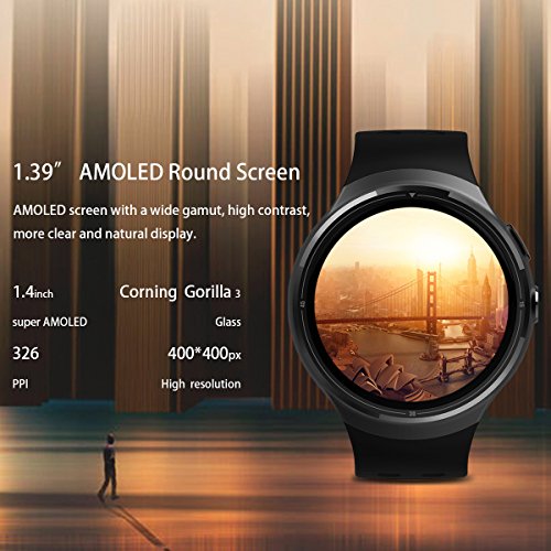 Diggro DI06 sia lo Smartwatch sia lo Smartphone, Supporto NANO SIM Card , Android 5.1 Quad Core RAM/ROM 1GB+16GB, Supporto WIFI e Rete 3G, 2.0MP 720p HD Camera, GPS , Cardio Frequenzimetro, Pedometro, Distanza, Calorie, Monitor Sonno, Anti-Perso, Notifiche APP, WhatsApp, Facebook, Twitter, Instangram, Musica Player, Impermeabile