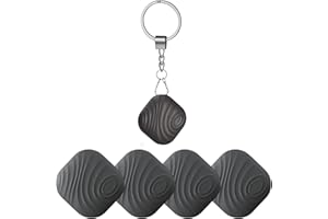 Nutale 4PCS Buscador de Llaves Bluetooth - Localizador de Llaves Buscador Alarma Anti-pérdida Llavero Inteligente - Batería Reemplazable