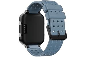 KINOEHOO Ersatzarmband kompatibel mit Garmin Approach S20/Forerunner 220 230 235 630 620 735 Edelstahl Armband Weiche Silikon Uhrenarmbänder.