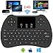 Produktbild Mini-Tastatur, super-vip H9 2,4 GHz Mini Wireless Tastatur mit Maus Touchpad wiederaufladbar Combos für Android TV Box, KODI, HTPC, IPTV, PC, PS3, XBOX 360, Raspberry Pi 3, Nvidia Shield TV (H9 BACKLIT)