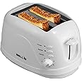 iBELL TOAST600M Auto Pop-up Bread Toaster 2 Slices, 750W, 7 Browning Modes and Removable Crumb Tray (White)