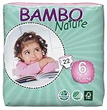 Bambo Nature XL Größe 6 (33–66lb/16–30 kg) Eco Windeln – 22 Stücke Pro Pack