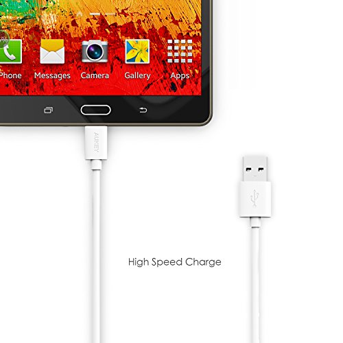 AUKEY Micro USB Kabel 1,2M [ 3 Stücke ] Weiß Ladekabel und Datenkabel für Micro USB Geräte wie für Samsung Galaxy / HTC / Huawei / Sony / Nexus / Nokia / Android Smartphones usw. - 5