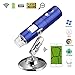 Price comparison product image XHtrade Wifi USB Microscope-Portable Wireless 8 LED Digital endoscope 2MP 1080P HD, 50X-1000X Magnification Kids Microscope for iPhone/iPad/Android/Windows/Mac