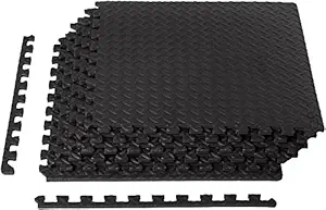 AmazonBasics Puzzle Exercise Mat with EVA Foam Interlocking Tiles