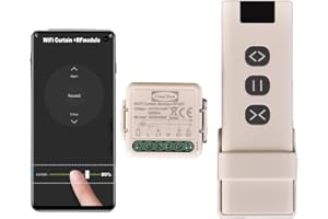 CLOUD EVEN Interruttore Tapparelle rf+WiFi, con Telecomandi RF e Modulo Ricevitore, Controllo Tapparelle Elettriche per Tende e Persiane, 433MHz Modulo Comando Timer, Smart Life app (1)