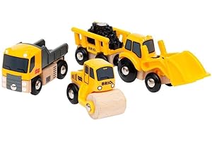 BRIO - Vehículos de construcción, trenes, vagones y vehiculos de BRIO World, edad recomendada 3+ (33658)