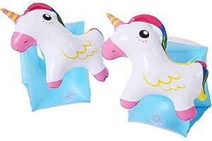 Feliciay Swimming Arm Float Children's Inflatable Swimming Arm Belt, cute elements Swimming Arm bands Sleeves Swimming Rings Tube Armlets Band Swim Trainers Children's pool safety equipment
