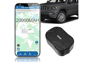 TKMARS GPS Coche Localizado, Rastreador de 20000 mAh Geolocalizador Coche, Tiempo de Espera Activa de hasta 240 Días,Imán Fuerte Integrado,Adecuado para Motocicletas, Coches, Bicicletas.