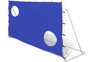 vidaXL But de Football avec Cibles 240x92x150 cm Filet Football Adultes