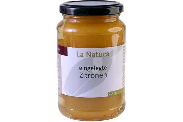 Marockanska inlagda saltcitroner 200 g glas från La Natura * Original från Marocko * gourmeter Tajine