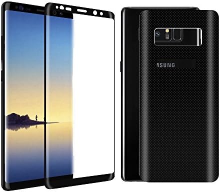 BACAMA 1 Front+1 Back[Easy to Install] [Full Coverage] [Case Friendly] TPU Film Screen Protector for Samsung Galaxy Note 8 (2017) HD Clear 99% Touch Responsive [Not Glass] [Not Wet]