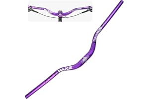 MIGHTYDUTY WAKE Manillares para Bicicleta 31,8mm*720mm Extra Largos Manillar Ancho Mangos de Aleación de Aluminio 55mm Riser Bar para MTB Ciclismo en Carretera (Morado)
