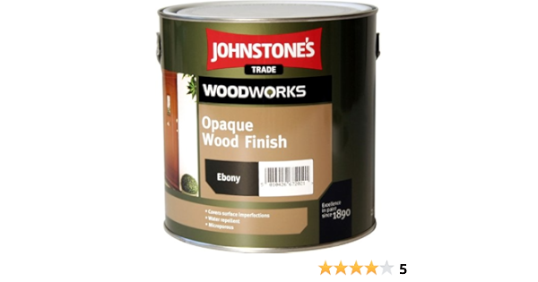 5 Ltr Johnstone S Woodworks Opaque Wood Finish Satin Jacobean Amazon Co Uk Diy Tools