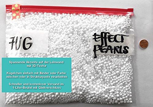 7UG-Effectpearls zur Einarbeitung in Acrylbinder, Strukturpaste oder Farbe /ergibt tolle Strukturen auf der Leinwand! - 3