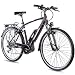 Produktbild CHRISSON 28 Zoll Herren Trekking- und City-E-Bike - E-Rounder schwarz matt - Elektro Fahrrad Herren - 9 Gang Shimano Deore Kettenschaltung - Pedelec mit Bosch Mittelmotor Active Line 250W, 40Nm