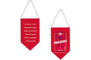 RASENBALLSPORT LEIPZIG RB Leipzig Wimpel - Pokalsieger - 20 cm Schmuckwimpel Banner Seidenwimpel RBL - Plus Lesezeichen Wir lieben Fußball