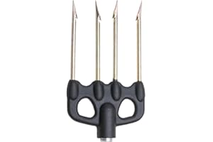 Abysstar Fiocina Pesca Sub Piccola 4 Punte Petite Boule de pêche sous 4 Pointes légères Base Nylon Adulte Unisexe, Galvanisé