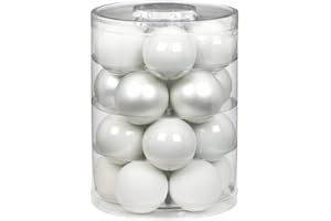 ‎MAGIC THE GATHERING MAGIC Weihnachtskugeln Glas 6cm 20 STK. Christbaumkugeln Farbe: Just White-Mix (weiß)